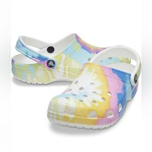 Crocs Classic Tie-Dye Slip-On Clogs – Women’s 11 / Men’s 9